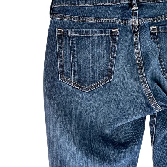 Old Navy The Sweetheart Denim Blue Jeans Front Pintuck Seams 12 Regular - Picture 8 of 14